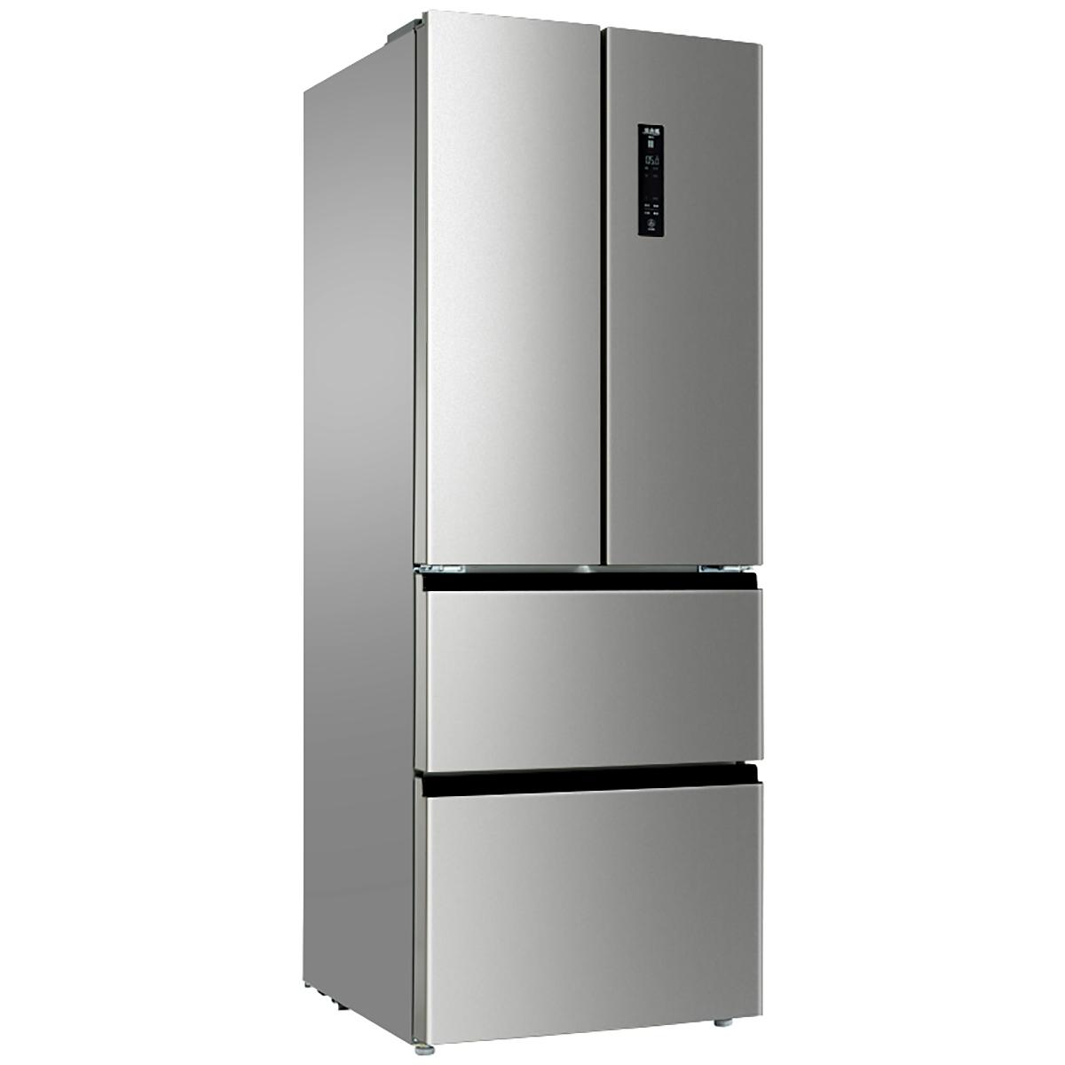 美菱（MeiLing）502升 十字对开门冰箱 风冷无霜 一级能效 0.1度变频 540mm薄箱体 BCD-502WPUCX