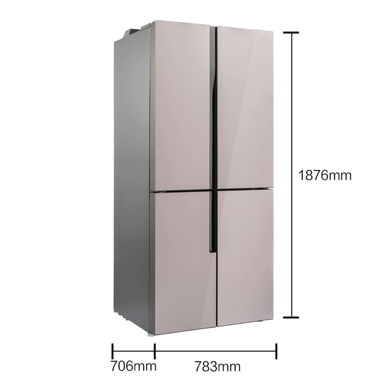 美菱(MeiLing)506L M鲜生风冷无霜变频节能十字对开门冰箱BCD-506WUPBA